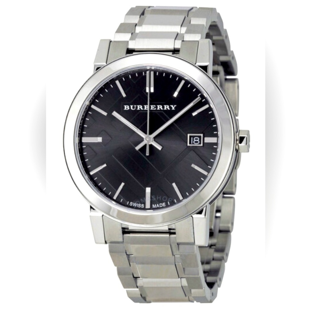 BURBERRY Black Dial Stainless Steel Unisex Watch
